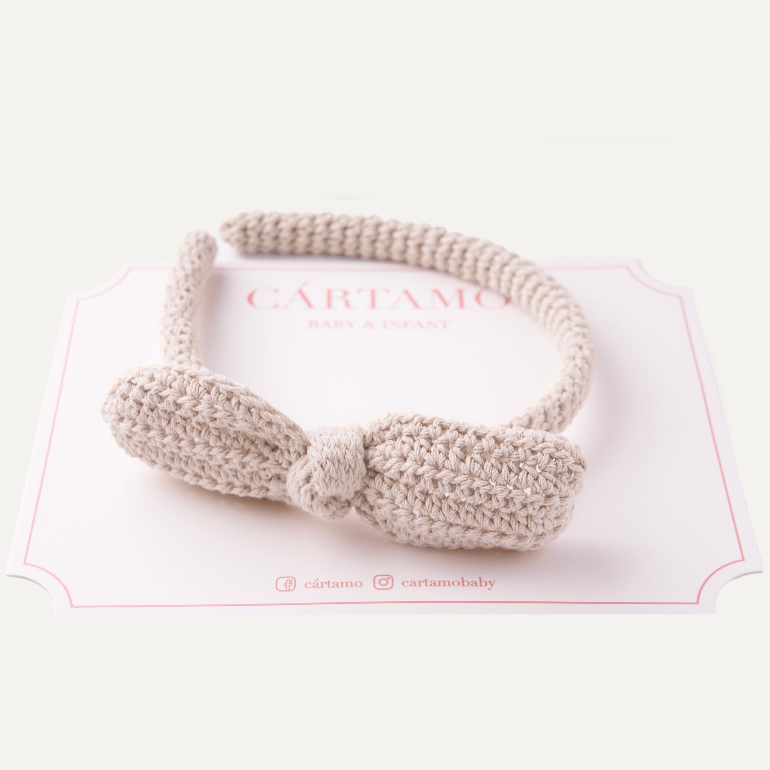 Diadema Tejida a Mano Lazo Nudo