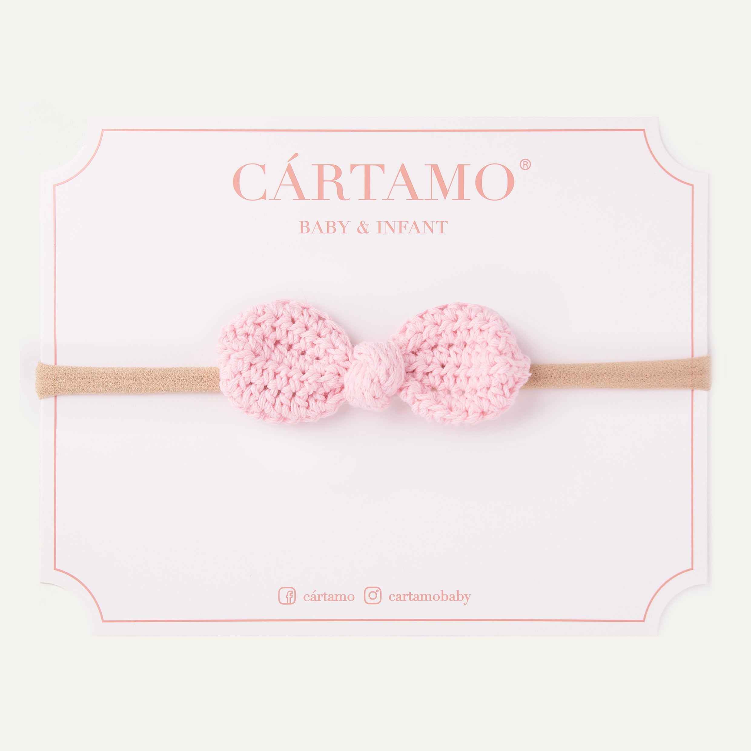 Banda bebé moño tejido – Cártamo Baby & Infant