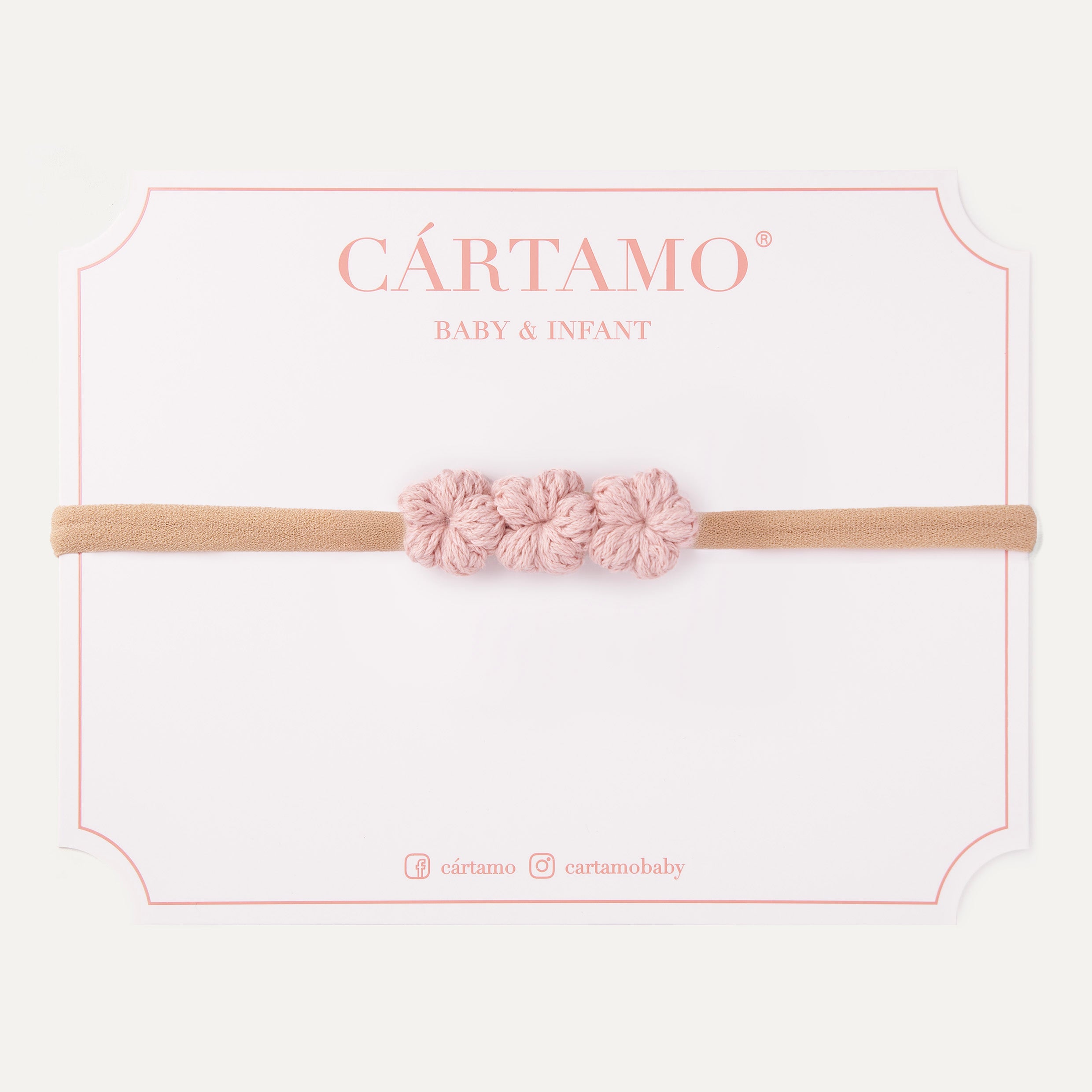 Trío Mini Flor Tejida a Mano