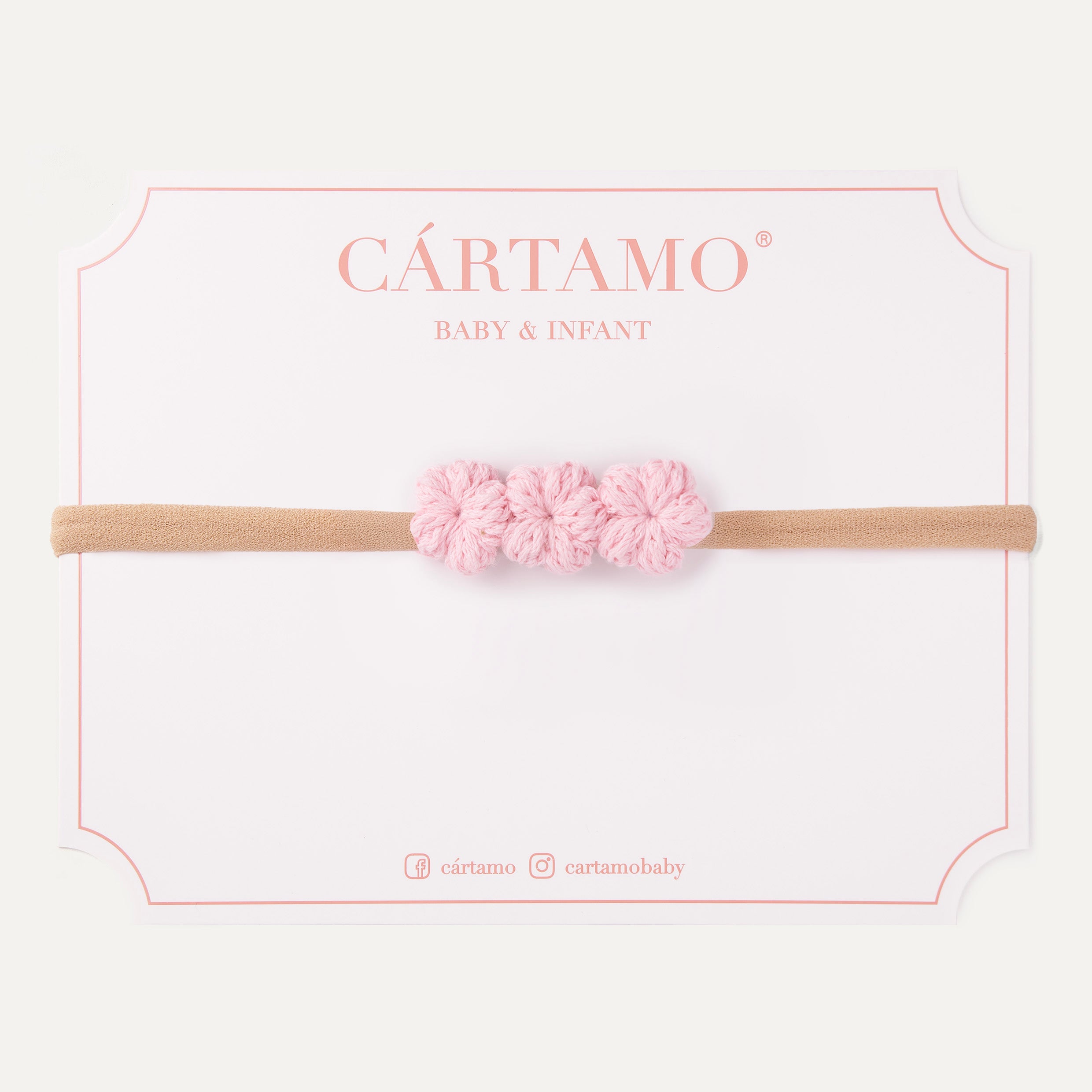 Trío Mini Flor Tejida a Mano