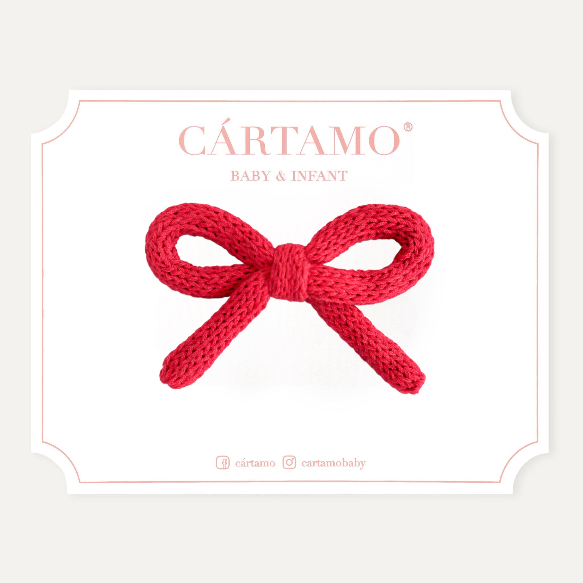 Clip Lazo Tejido a Mano Hilaza Italiana