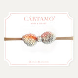 Mini Moño Tejido a Mano Mohair