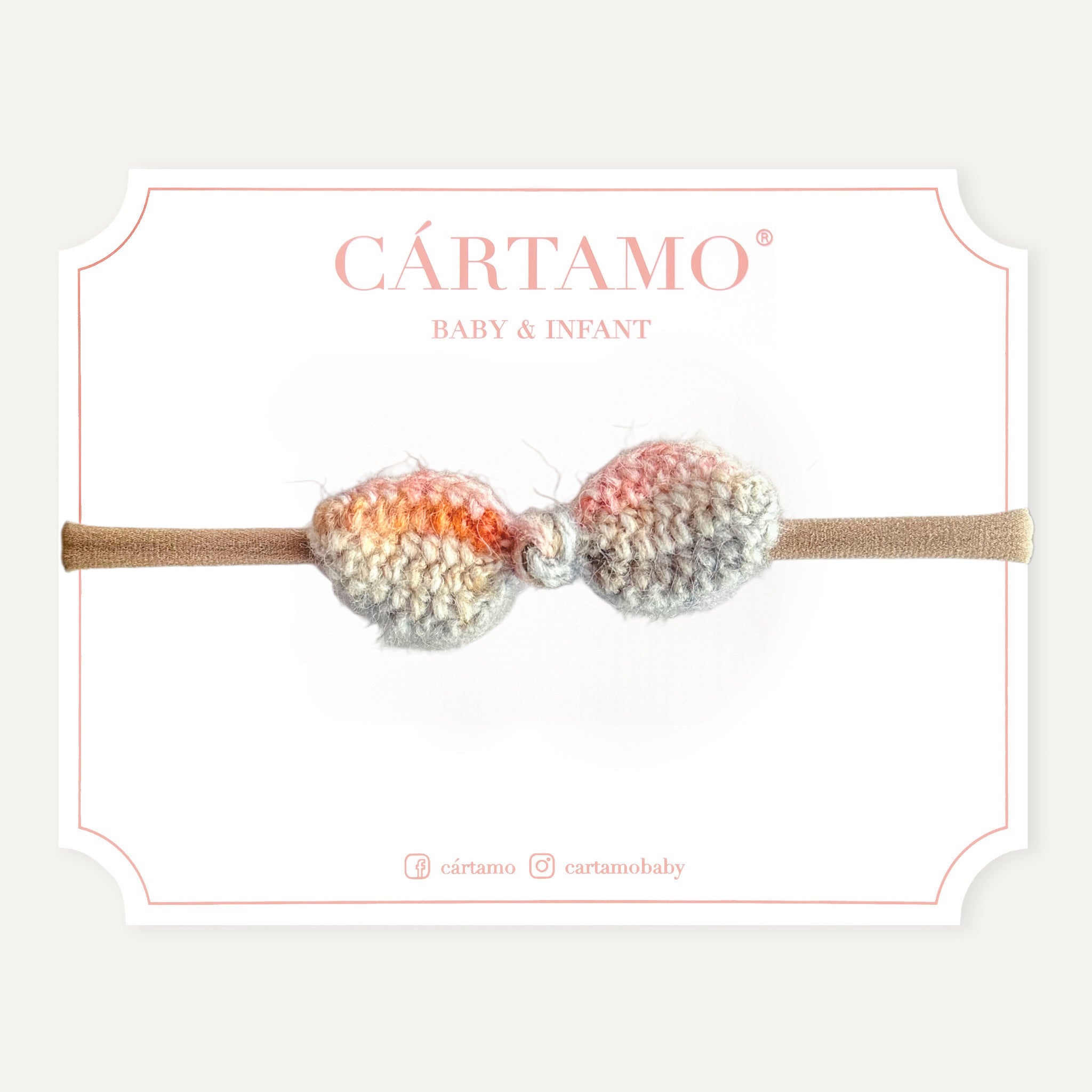 Mini Moño Tejido a Mano Mohair