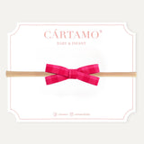 Banda Lazo Vichy Rojo-Rosa