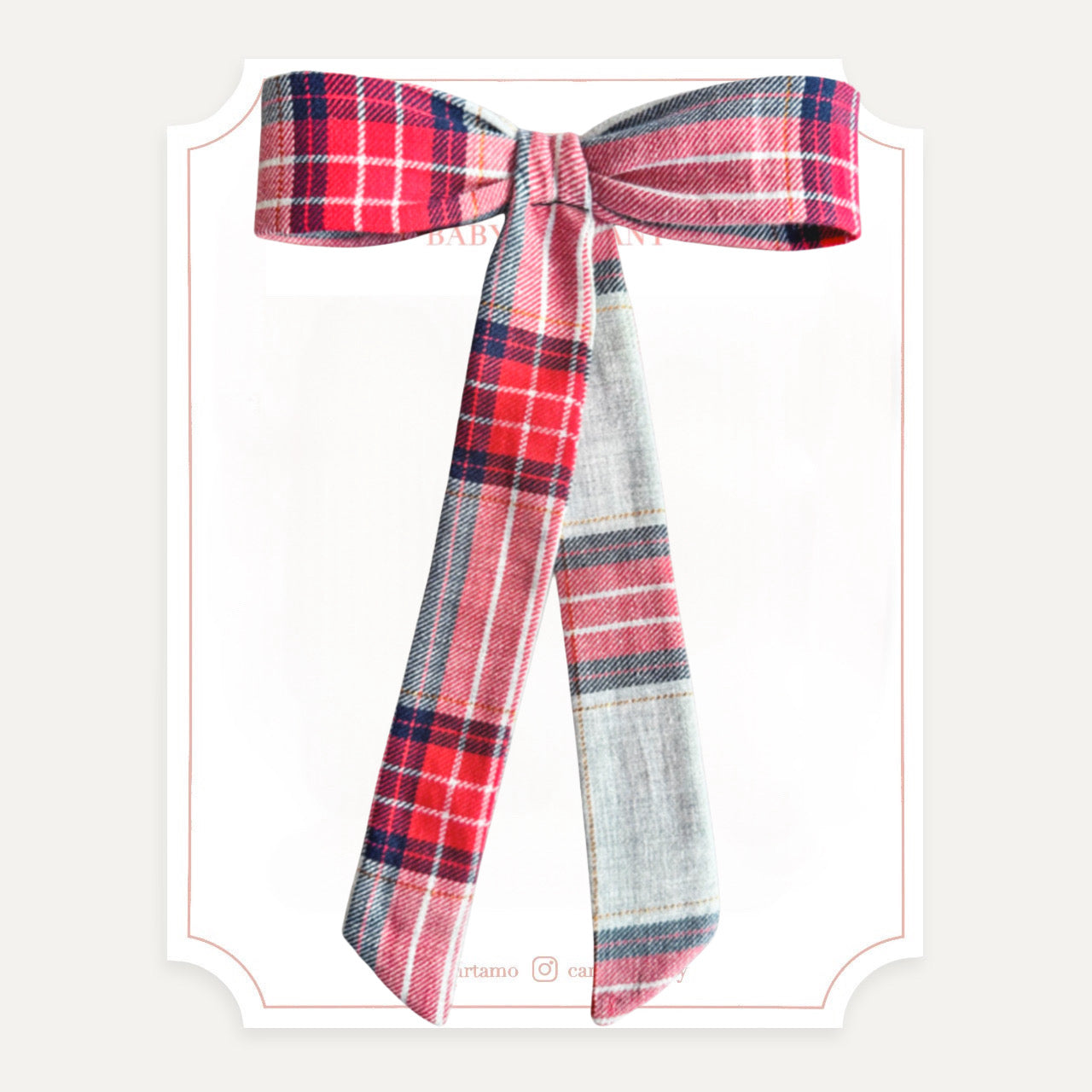 Pony Tail Tartán Rojo/Gris (Niñas y Teens)