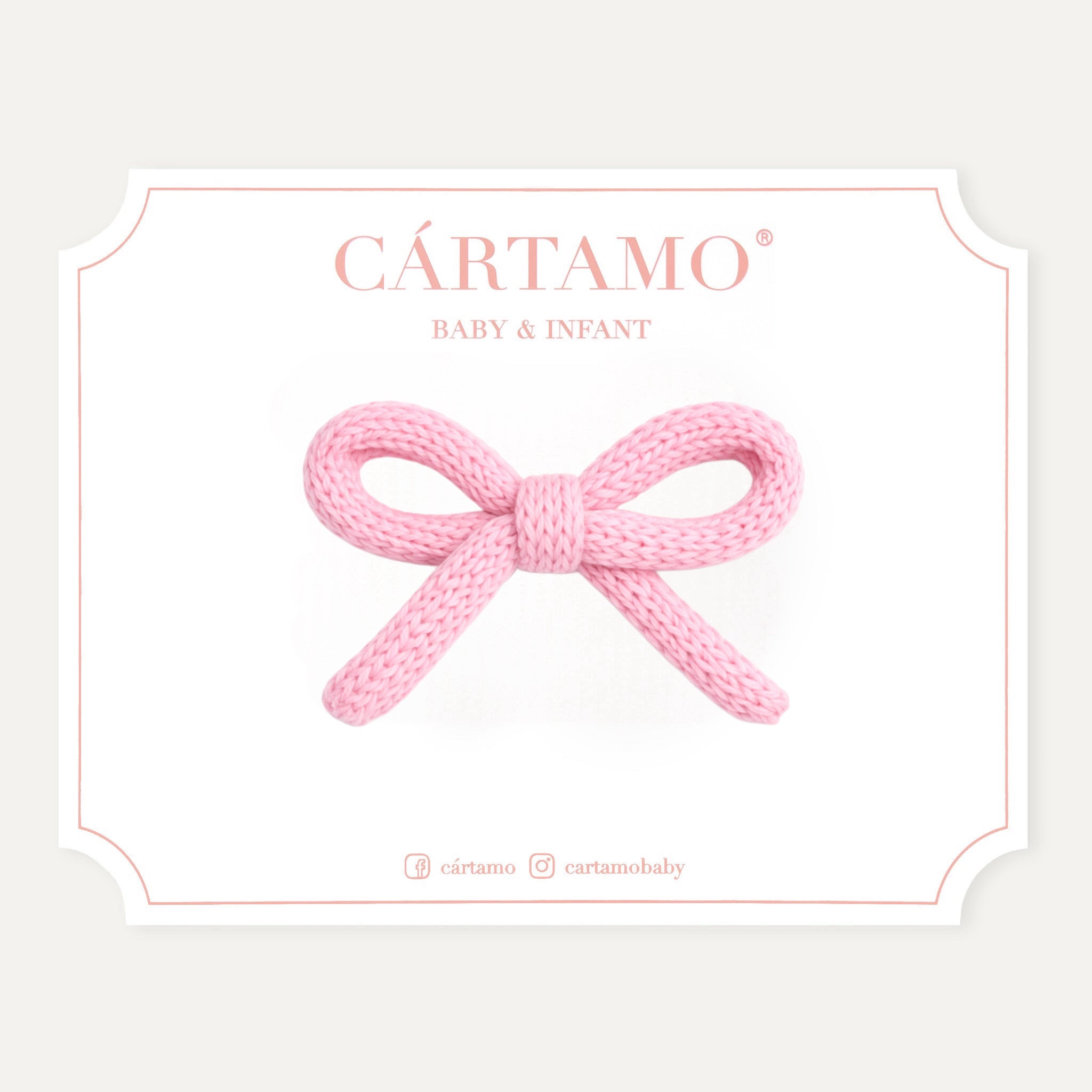 Clip Lazo Tejido a Mano Hilaza Italiana