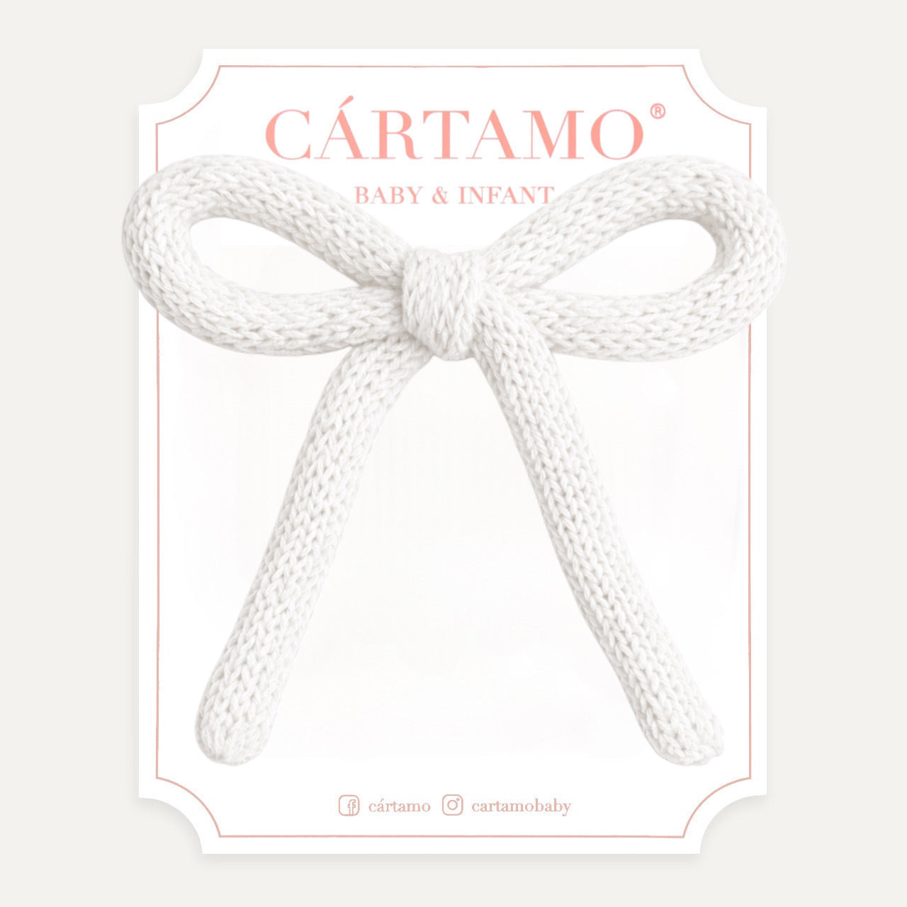 Clip Lazo Tejido a Mano Hilaza Italiana