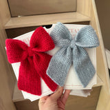 Moño Tejido a Mano Mohair (Bebé, Niña y Teen)