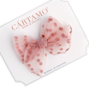 Moño Tul Fairy Dots Pinza