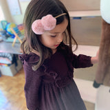 Pompón doble efecto pelo