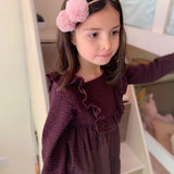 Pompón doble efecto pelo